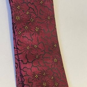 Pink Flowery Neck Tie